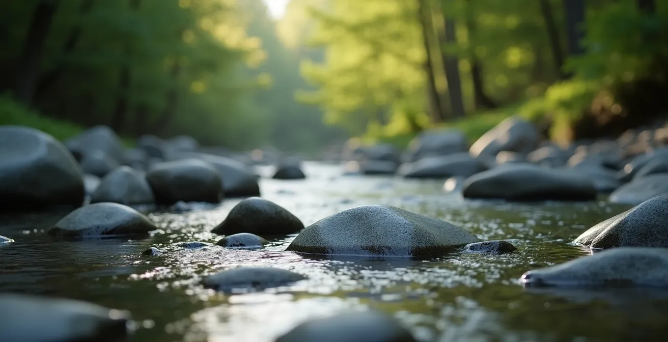 Kristallklares Wasser symbolisiert die Nierenreinigung