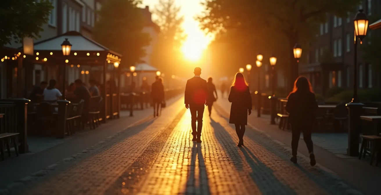Symbolische Darstellung von Dual-Use-Fallstricken: Ein Raucher mit zwei Wegen, einer führt zum Erfolg (vollständiger Umstieg), der andere zu Rückfällen