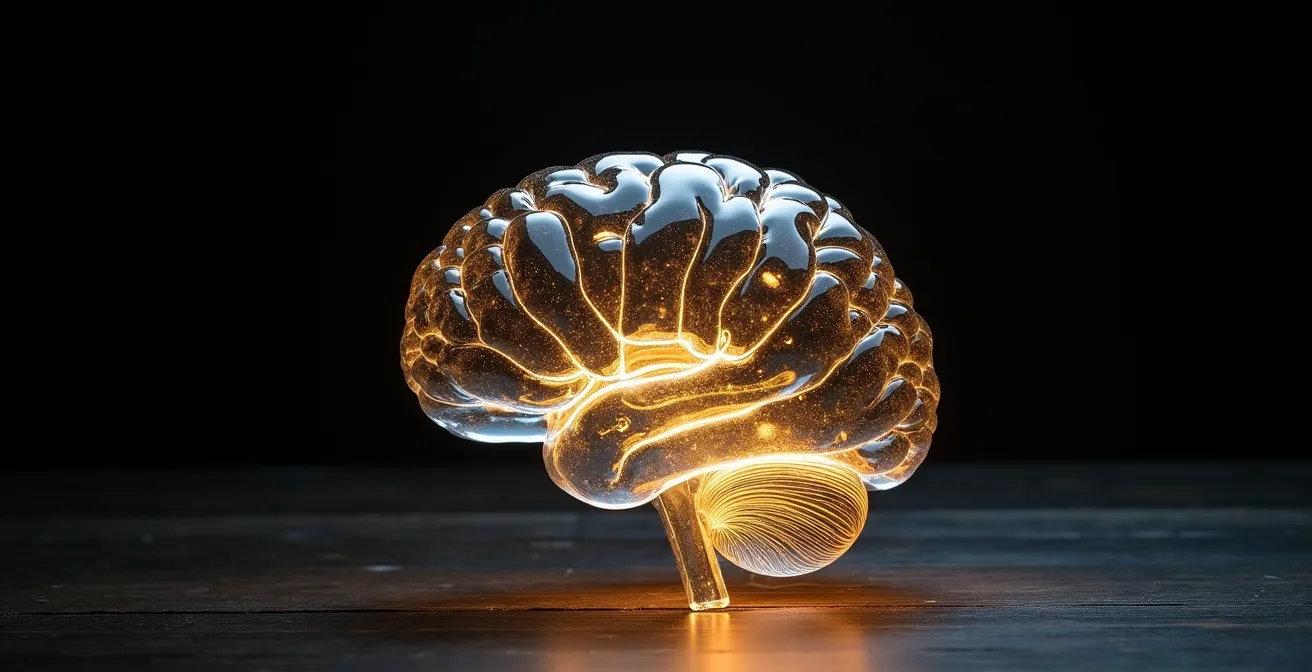 Visualisierung des Belohnungssystems im Gehirn mit Dopaminpfaden