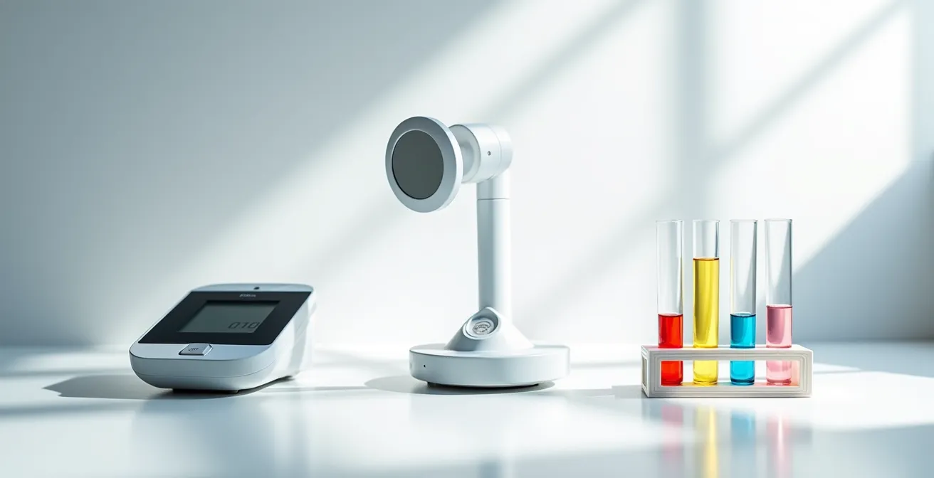 Zeitlicher Ablauf der Gesundheitschecks nach Rauchstopp visualisiert