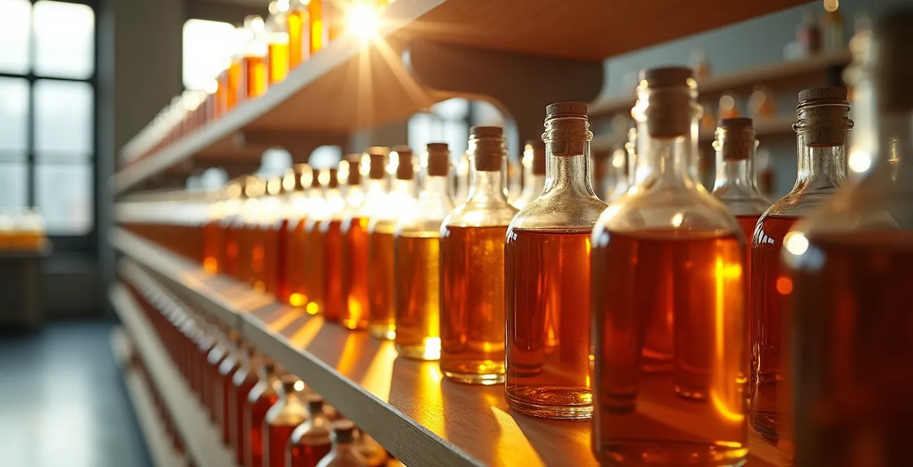 Zeitraffer-Darstellung der Aromaentwicklung während des Steeping-Prozesses