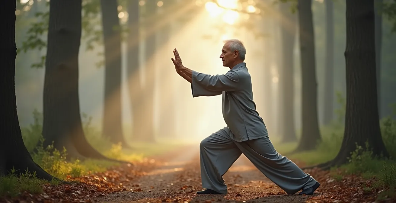 Qigong-Übung in der Natur für innere Balance