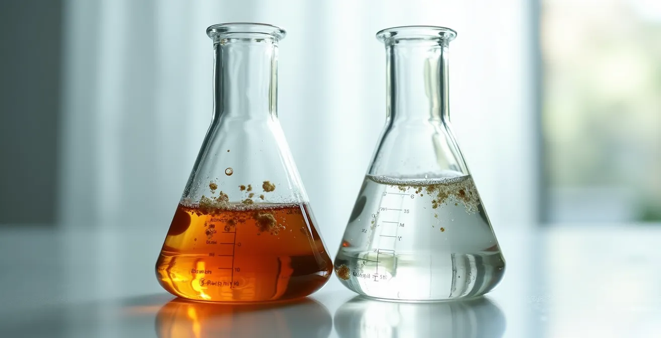 Vergleich zwischen natürlicher Tabakextraktion und synthetischer Aromenmischung